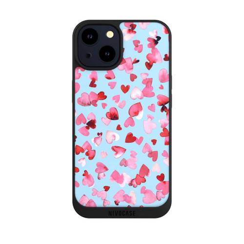 Apple iPhone 14 NIVOpure Valentinstagsherzen in rosa blau