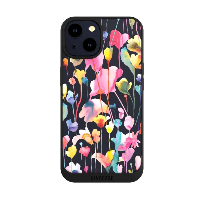 iPhone 14 NIVOpure Wildblumen schwarz
