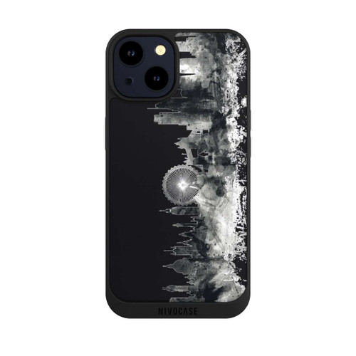 Apple iPhone 14 NIVOpure London Skyline BW Black