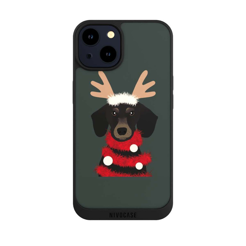 iPhone 14 NIVOpure teckel de Noël
