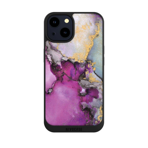 Apple iPhone 14 NIVOpure Alcohol Ink Art Pink