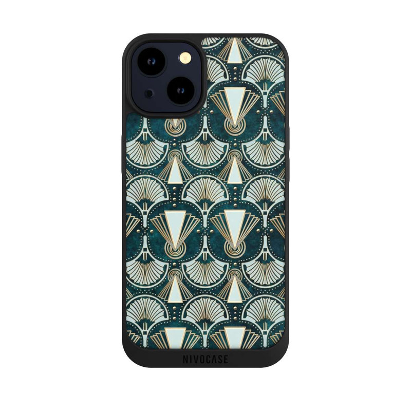 iPhone 14 NIVOpure Art Deco Green Pattern