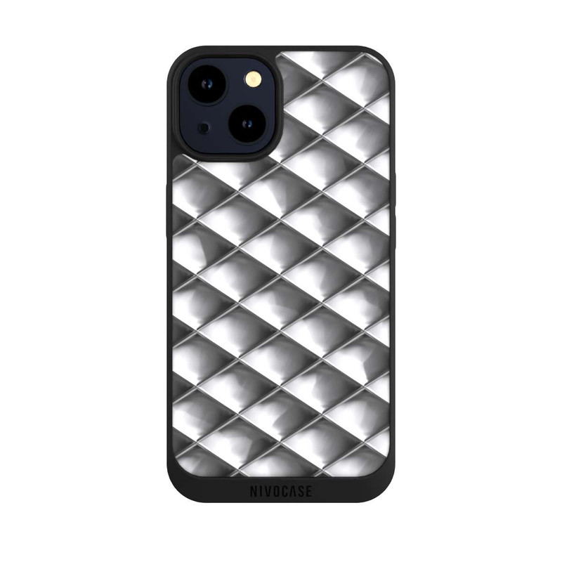 iPhone 14 NIVOpure Carrés argentés Glamour