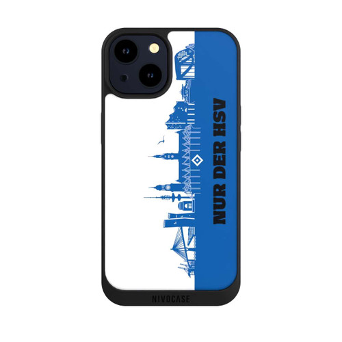 Apple iPhone 14 NIVOpure HSV Skyline Blau Weiß