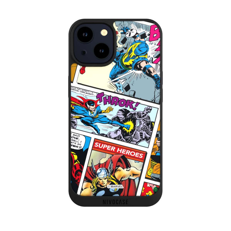 iPhone 14 NIVOpure Marvel Retro Comic Blue