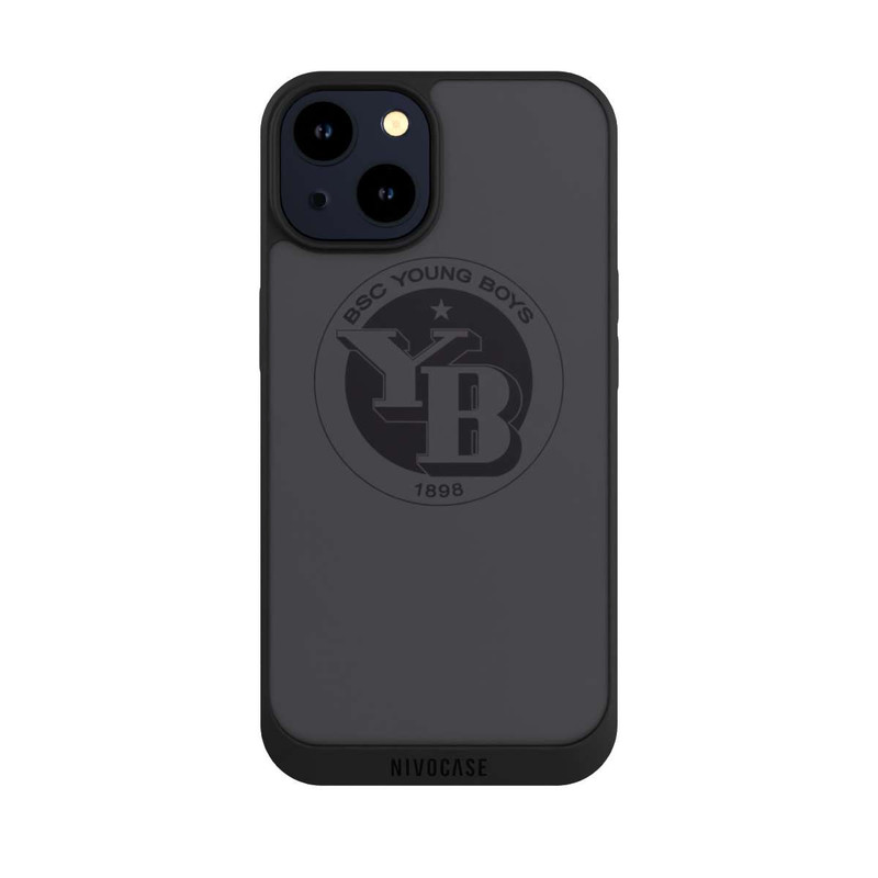 iPhone 14 NIVOpure BSC YB Logo Grau