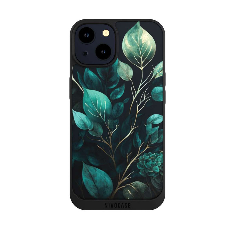 iPhone 14 NIVOpure Eucalyptus Fond Sombre