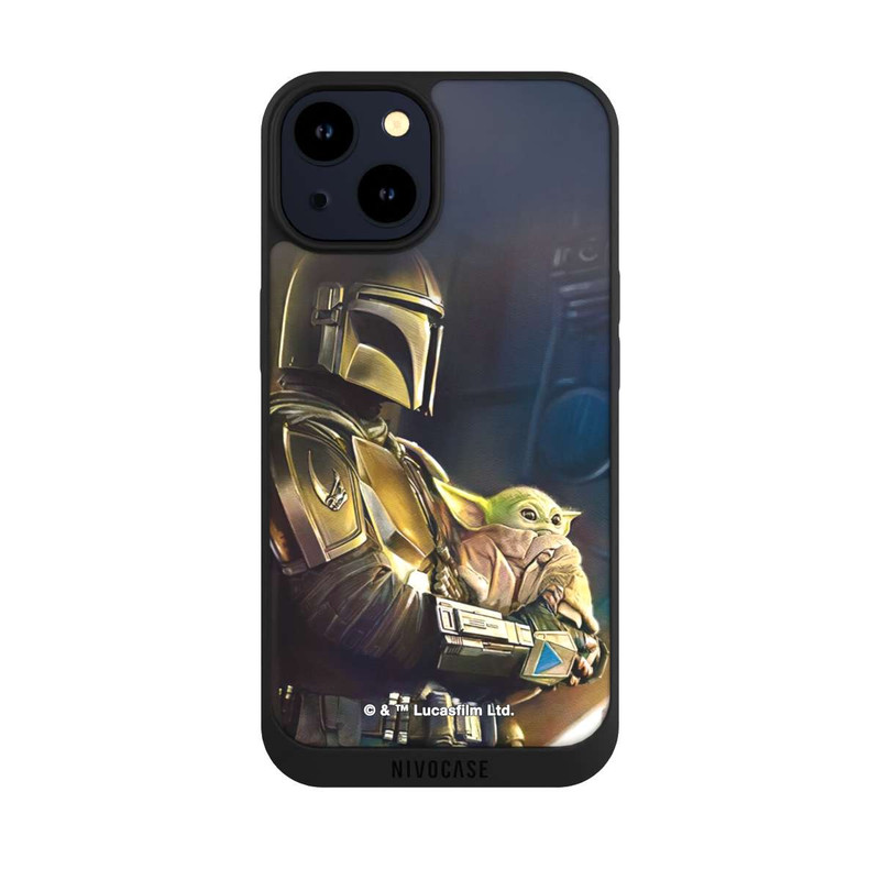 iPhone 14 NIVOpure Mandaloriens et Grogu à l'intérieur du vaisseau