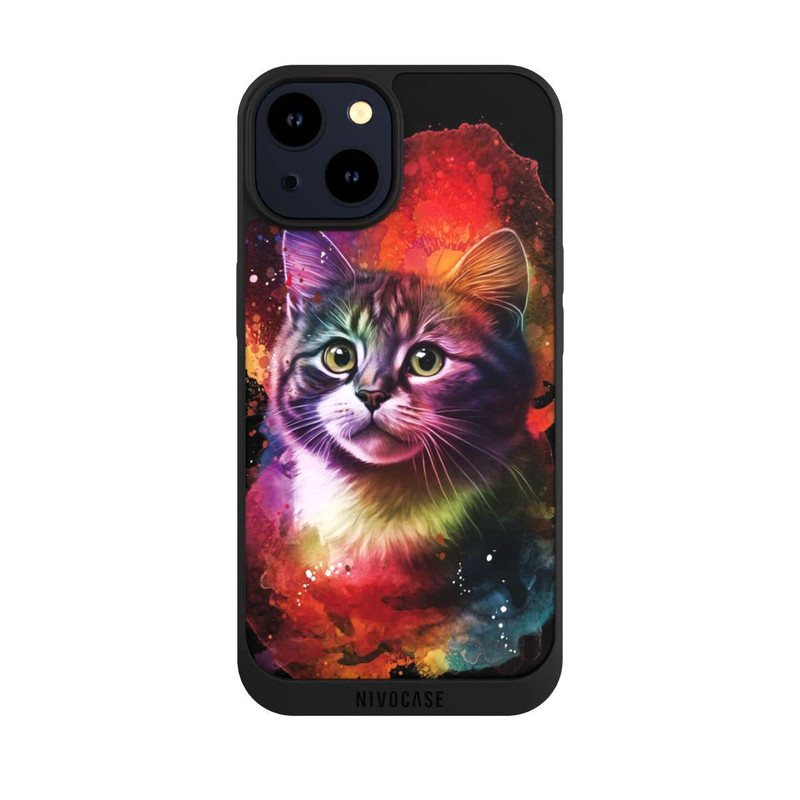 iPhone 14 NIVOpure Happy Kitty Black