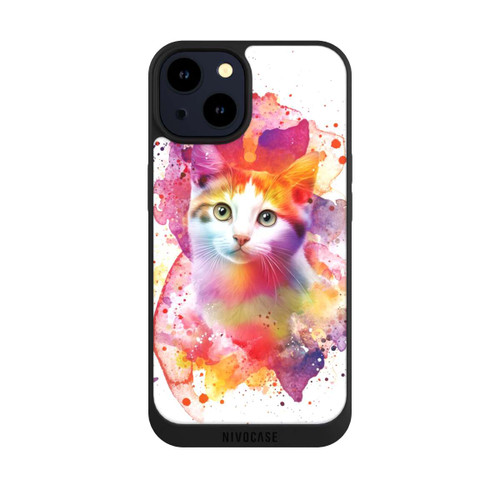 Apple iPhone 14 NIVOpure Happy Kitty White