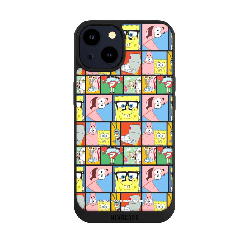 iPhone 14 NIVOpure Motif de mémoire des amis de Bob l'éponge