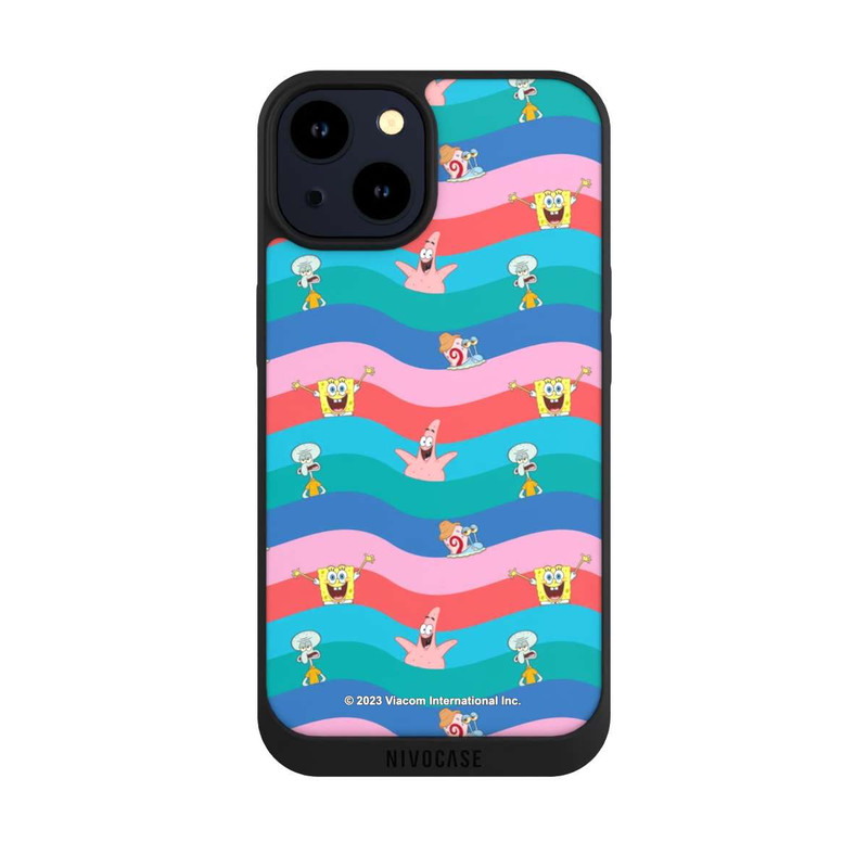 iPhone 14 NIVOpure Spongebob Friends Colorful Waves