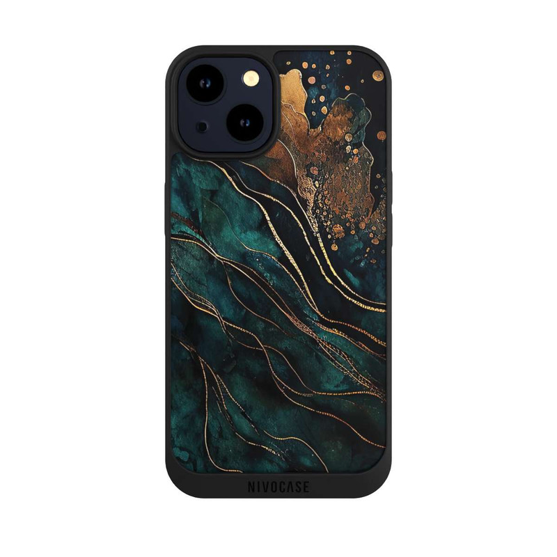 iPhone 14 NIVOpure Gold and Green