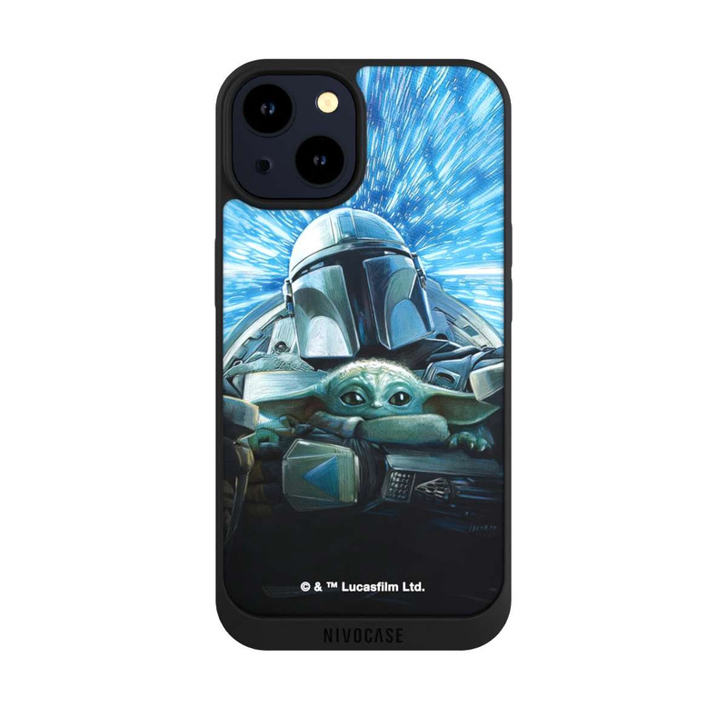 iPhone 14 NIVOpure Grogu and Mando Flying Blue