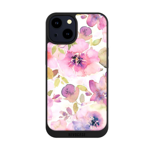 Apple iPhone 14 NIVOpure Tapete mit rosa Blumen
