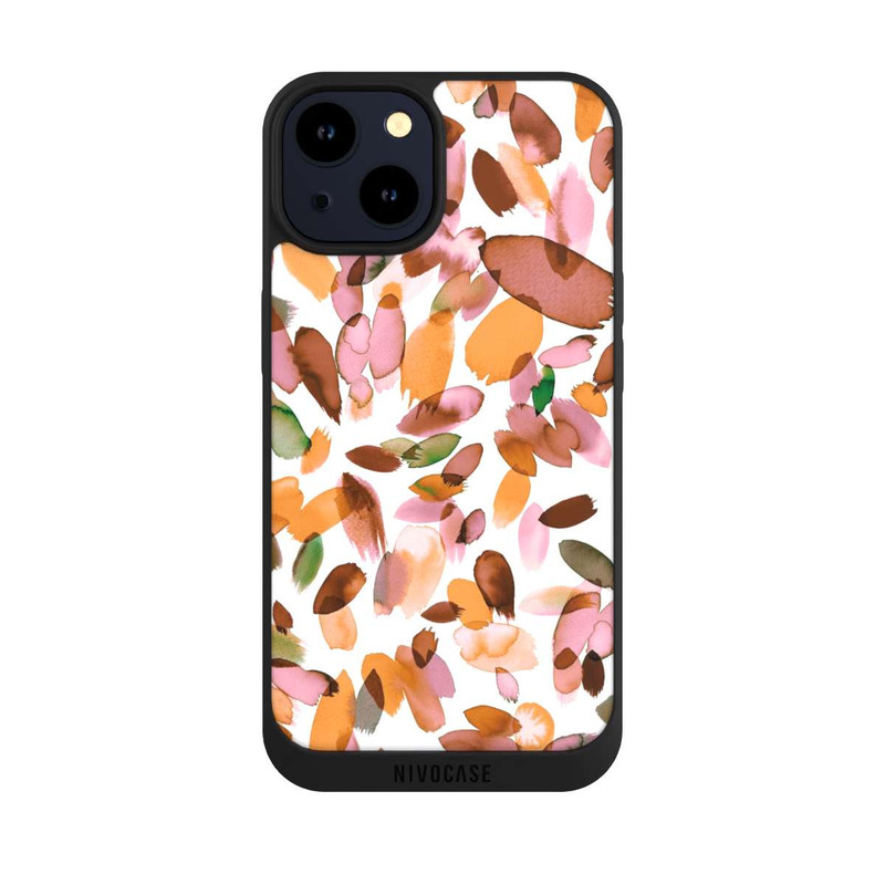 iPhone 14 NIVOpure Watercolor Petal Stains Orange