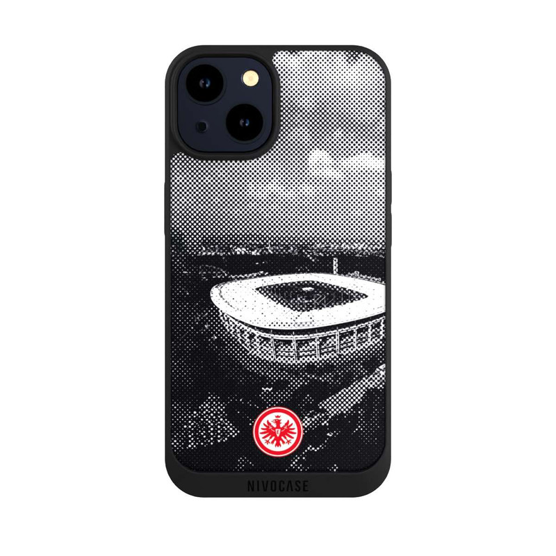 iPhone 14 NIVOpure SGE Stadion Schwarz Weiß