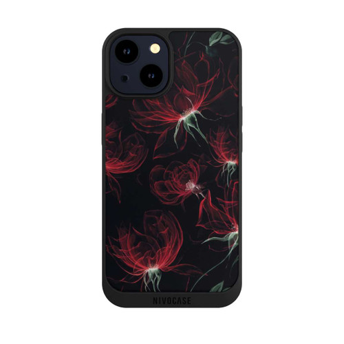 Apple iPhone 14 NIVOpure Tapete mit roten Blumen