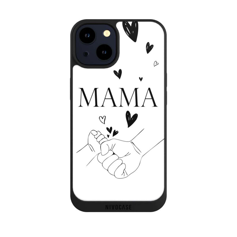 iPhone 14 NIVOpure Mothers Day Line Art Hands Black and White