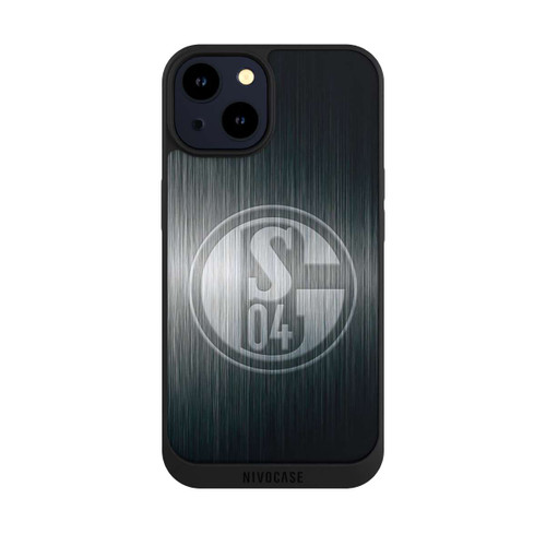 Apple iPhone 14 NIVOpure Schalke 04 Metall Look
