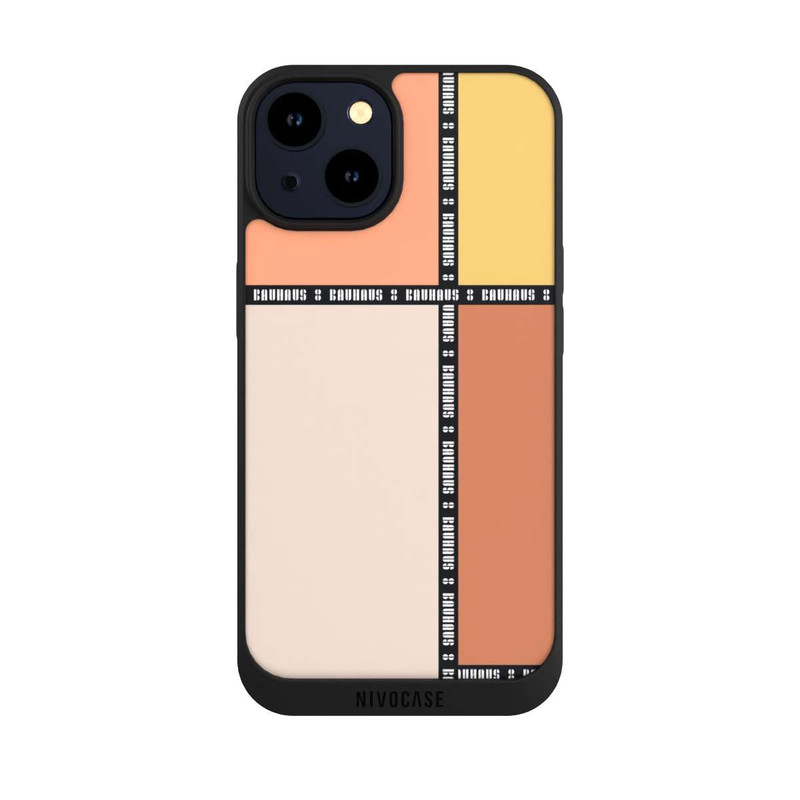 iPhone 14 NIVOpure Bauhaus Squares-Pastel