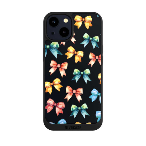 Apple iPhone 14 NIVOpure Rainbow Bows Black
