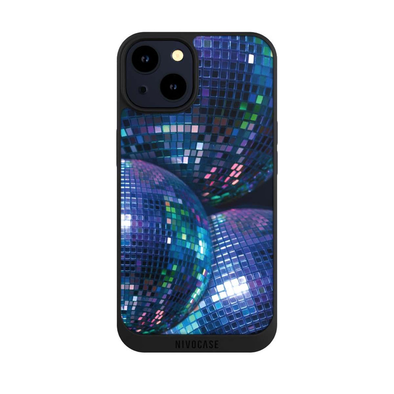 iPhone 14 NIVOpure Disco Ball Blue Black Partytime with KI
