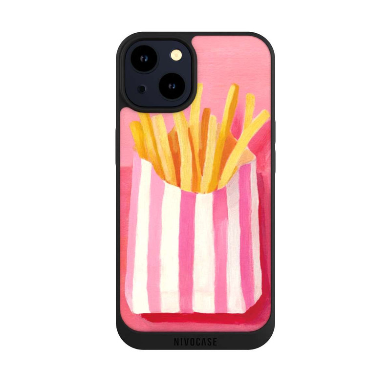 iPhone 14 NIVOpure Retro Fries Pink Watercolor