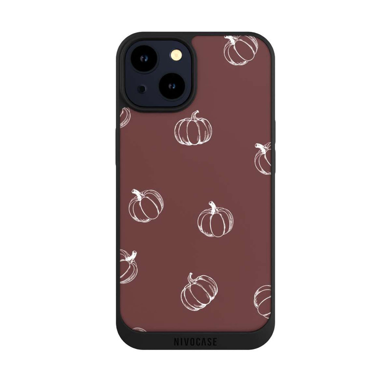iPhone 14 NIVOpure Pumpkin Season Pattern Brown