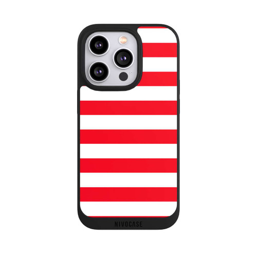Apple iPhone 14 Pro NIVOpure Sailorstripes Rot