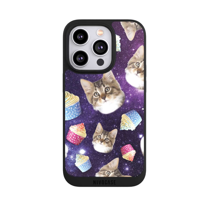 iPhone 14 Pro NIVOpure Crazy Galaxy Space Cats