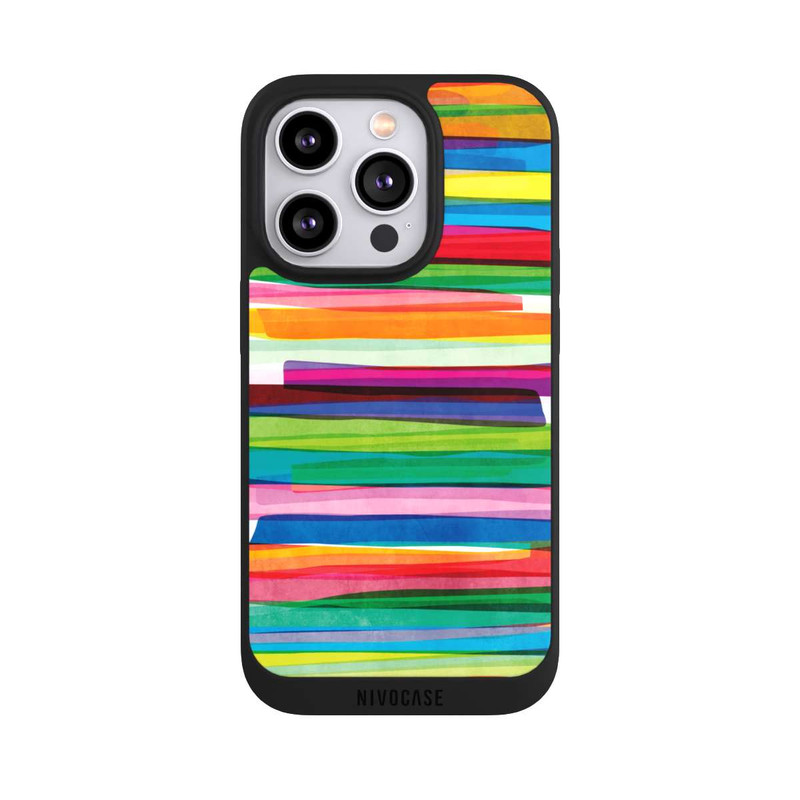 iPhone 14 Pro NIVOpure Rayures Colorées 1
