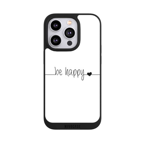 Apple iPhone 14 Pro NIVOpure Be Happy Weisser Hintergrund