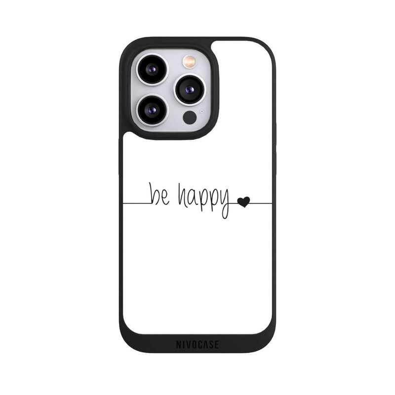 iPhone 14 Pro NIVOpure Be Happy White Background