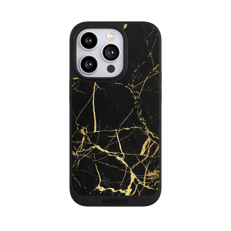 iPhone 14 Pro NIVOpure BlackGoldMarble Look