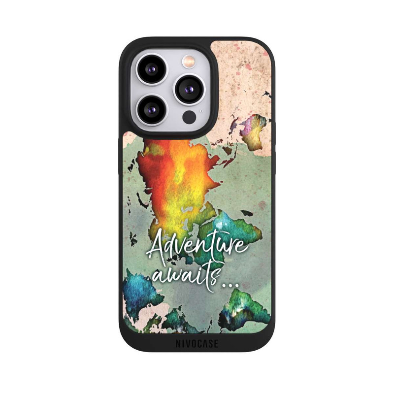 iPhone 14 Pro NIVOpure Bunte Weltkarte