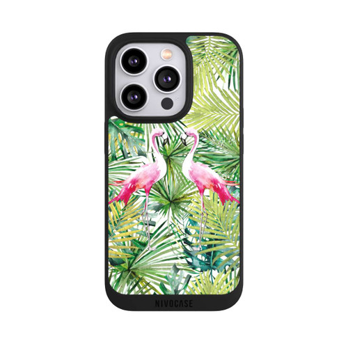 Apple iPhone 14 Pro NIVOpure Palmen Flamingo
