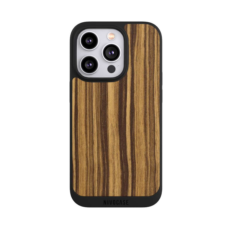 iPhone 14 Pro NIVOpure Macassar Wood Light