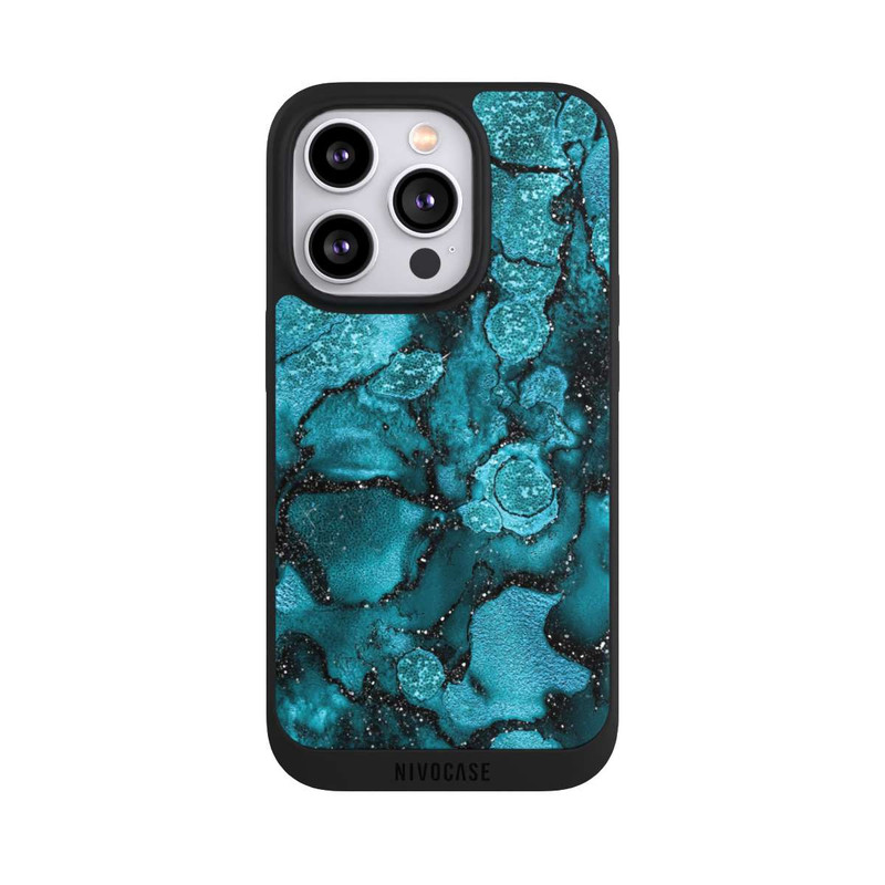 iPhone 14 Pro NIVOpure Paillettes Bleues