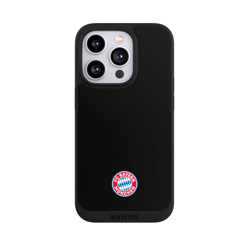 Apple iPhone 14 Pro NIVOpure Klassisches FCB Logo Klein - Bunt auf Schwarz
