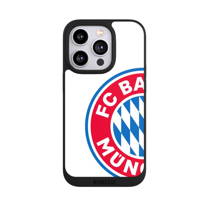 iPhone 14 Pro NIVOpure Großes FCB Logo Weiß