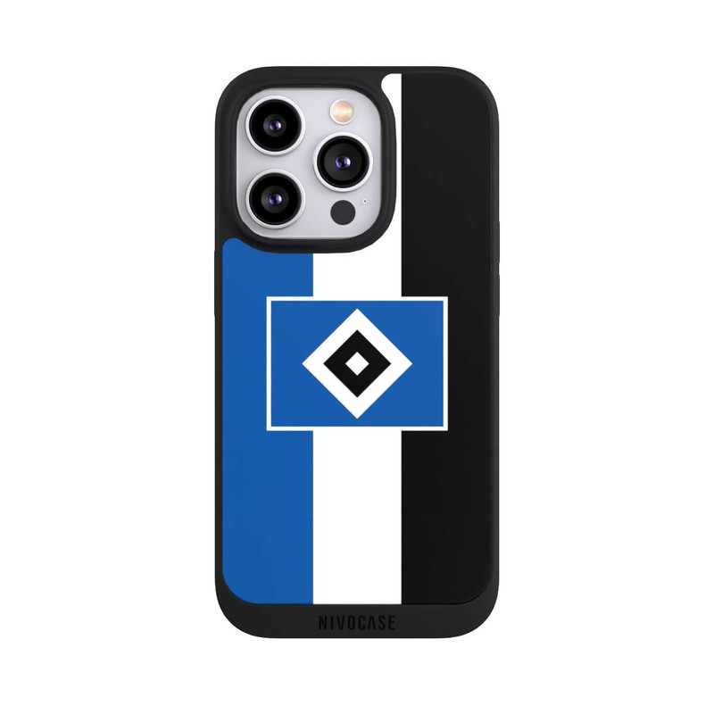 iPhone 14 Pro NIVOpure HSV rayures - bleu-blanc-noir