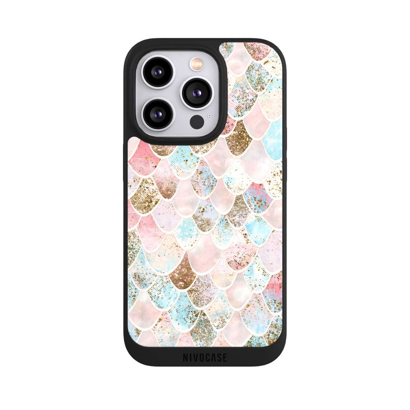iPhone 14 Pro NIVOpure Motif sirène à l'aspect pailleté