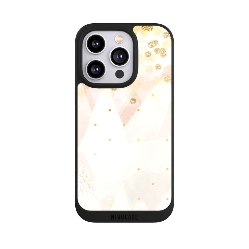iPhone 14 Pro NIVOpure Goldglitzer Schneelook