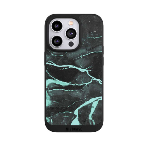 Apple iPhone 14 Pro NIVOpure Gray and Blue Marble