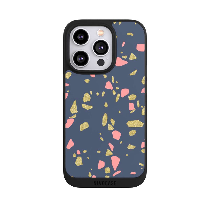 iPhone 14 Pro NIVOpure Terazzo Look d'or