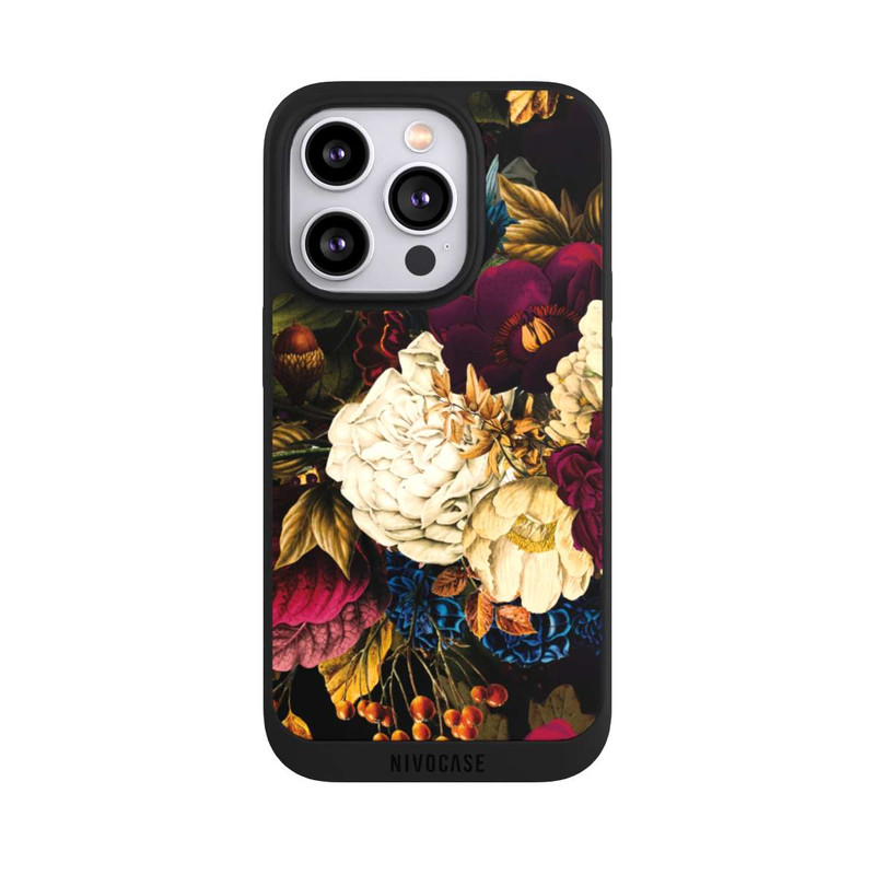 iPhone 14 Pro NIVOpure Fleurs vintage sombres