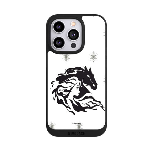 Apple iPhone 14 Pro NIVOpure Elsa Waterhorse Frozen Black and White