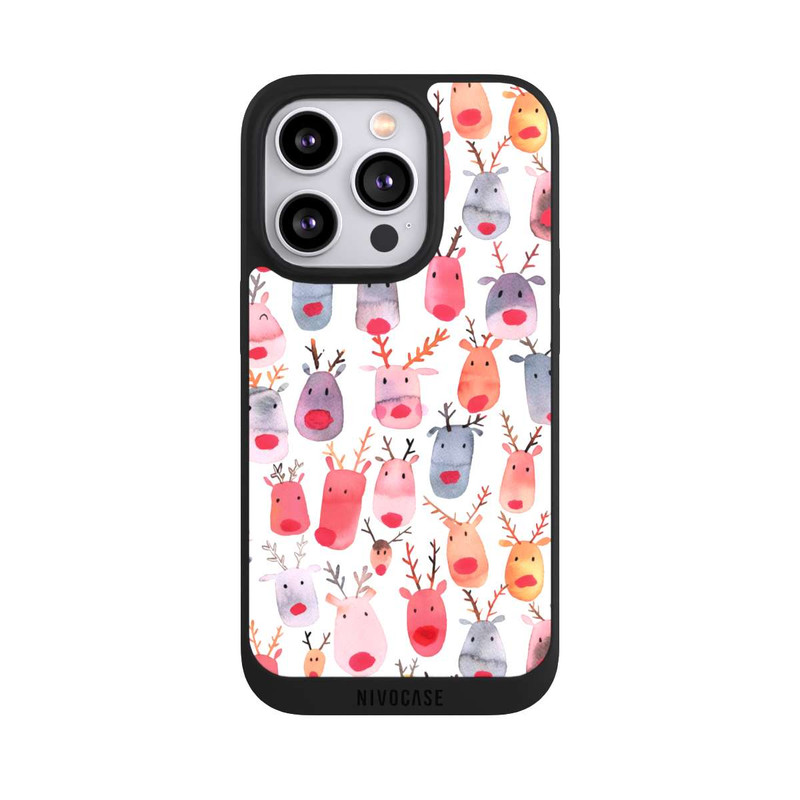 iPhone 14 Pro NIVOpure  Niedliches Rentieraquarell