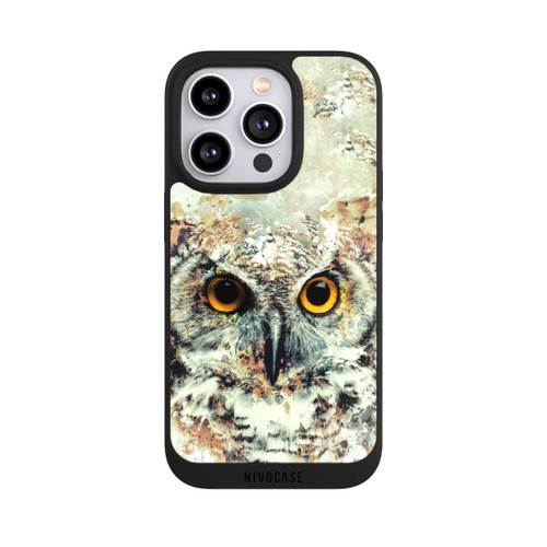 Apple iPhone 14 Pro NIVOpure Hibou aquarelle